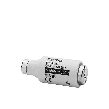 5SD8035 - 5SD8035 SIEMENS DIAZED fuse link 690 V for cable and line protection Operating class gG Size DIII, E33, 35A
