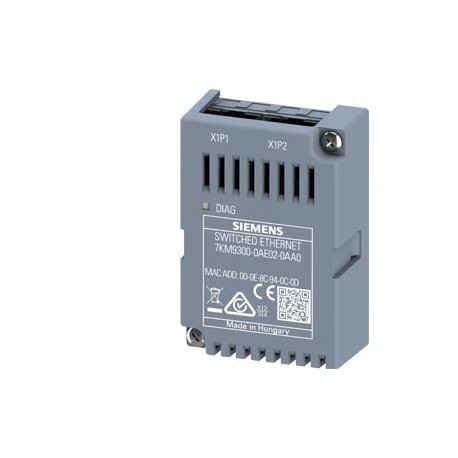 7KM9300-0AE01-0AA0 - 7KM9300-0AE01-0AA0 SIEMENS expansion module switched Ethernet PROFINET, plug-in, for 7KM PAC3200 / 4200 / 3V..