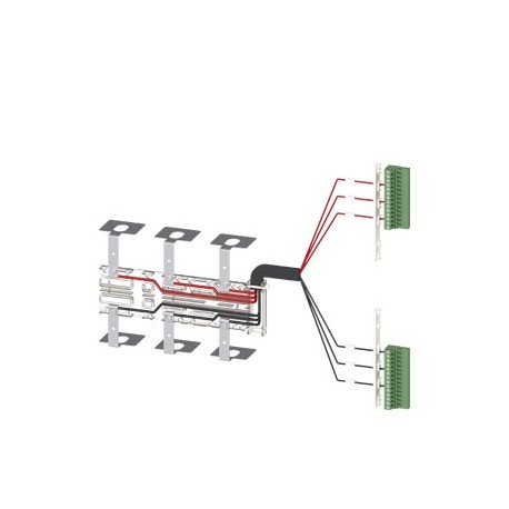 3KC9822-3 - 3KC9822-3 SIEMENS Accessory for 3KC8 Auxiliary conductor terminals, kit for connection at the bottom 3-pole ..