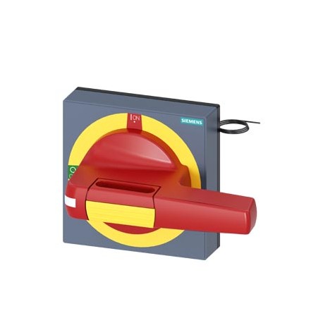 8UD1841-2CD05 - 8UD1841-2CD05 SIEMENS handle with masking plate EMERGENCY-STOP illuminated size 100x 100, for shaft 8x 8, 0-..