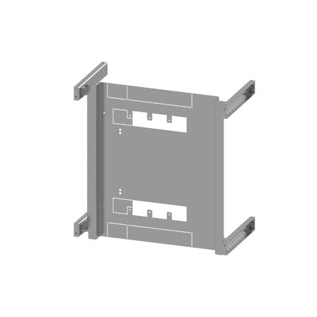 8PQ6000-3BA11 - 8PQ6000-3BA11 SIEMENS SIVACON S4 mounting plate 3VL7 up to 1250A 3-pole 4-pole fixed-mounted H: 600mm W: 600..