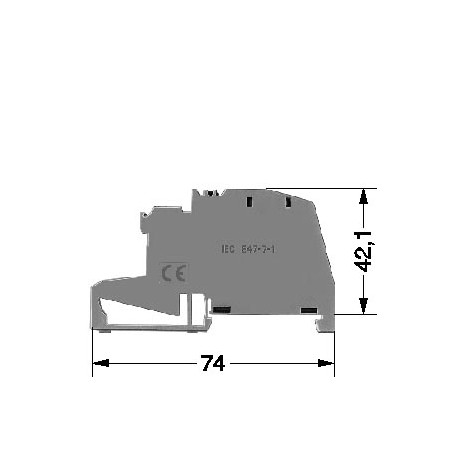 8WA2211-3KE02 - 8WA2211-3KE02 SIEMENS feeder terminal (L+, L-, shield) with green LED, 15-30V, black spring-l. term., sz 1.5..