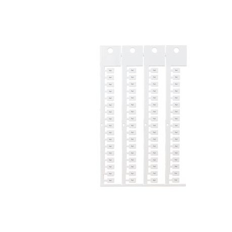 8WA8348-0AB - 8WA8348-0AB SIEMENS inscription label, front, with 2, vertical, terminal width: 5 mm, H: 7 mm, white