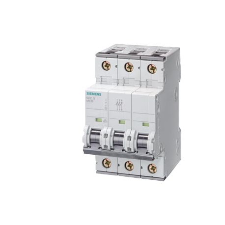5SY4380-7 - 5SY4380-7 SIEMENS Miniature circuit breaker 400 V 10kA, 3-pole, C, 80 A, D 70 mm