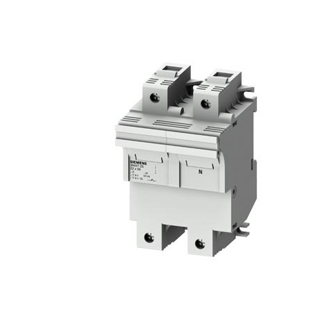 3NW7252 - 3NW7252 SIEMENS SENTRON, cylindrical fuse holder, 22x58 mm, 1P+N, In: 100 A, Un AC: 690 V, LED signal detect..