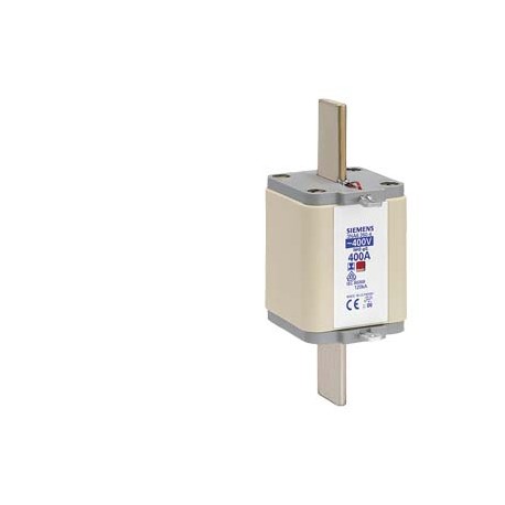3NA6260-4 - 3NA6260-4 SIEMENS LV HRC fuse element, NH2, In: 400 A, gG, Un AC: 400 V, Combined indicator, insulated Grip ..