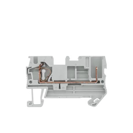 8WH5100-2KG00 - 8WH5100-2KG00 SIEMENS Hybrid through-type terminal, plug-in and spring-loaded connection, cross-section 0.08..