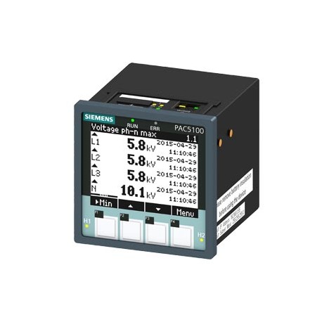 7KM5212-6BA00-1EA2 - 7KM5212-6BA00-1EA2 SIEMENS SENTRON, measuring device, 7KM PAC5100, LCD, L-L: 690 V, L-N: 400 V, 10 A, 3-phas..