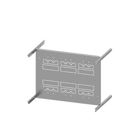 8PQ6000-2BA85 - 8PQ6000-2BA85 SIEMENS SIVACON S4 mounting plate 3VL4 up to 400A 3-pole fixed-mounted plug-in socket H:400mm ..