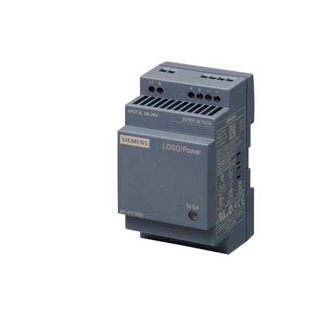 6EP1311-1SH03 - 6EP1311-1SH03 SIEMENS LOGO!Power 5 V/3 A stabilized power supply input: 100-240 V AC (110-300 V DC) output: ..