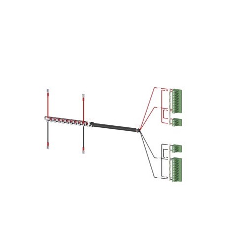 3KC9833-4 - 3KC9833-4 SIEMENS Accessory for 3KC8 Power supply cable for connection at the bottom 2-pole for 800-1000 A f..