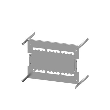 8PQ6000-8BA38 - 8PQ6000-8BA38 SIEMENS SIVACON S4 mounting plate 3VA20 (100A), 3-pole, plug-in socket, 8US setup, H: 400mm W:..