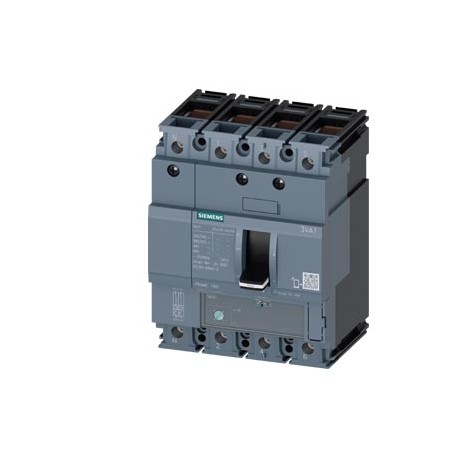 3VA1180-4GE46-0AA0 - 3VA1180-4GE46-0AA0 SIEMENS circuit breaker 3VA1 IEC frame 160 breaking capacity class S Icu 36kA @ 415V 4-po..