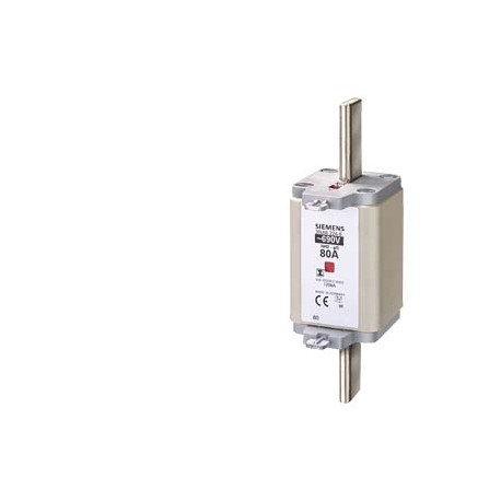 3NA6230-6 - 3NA6230-6 SIEMENS LV HRC fuse element, NH2, In: 100 A, gG, Un AC: 690 V, Un DC: 440 V, Combined indicator, I..