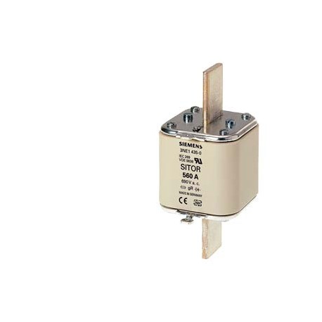 3NE1447-2 - 3NE1447-2 SIEMENS SITOR fuse link, with blade contacts, NH3, In: 670 A, gR, Un AC: 690 V, Un DC: 440 V, fron..