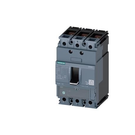 3VA1163-5EE32-0AA0 - 3VA1163-5EE32-0AA0 SIEMENS circuit breaker 3VA1 IEC frame 160 breaking capacity class M Icu 55kA @ 415V 3-po..