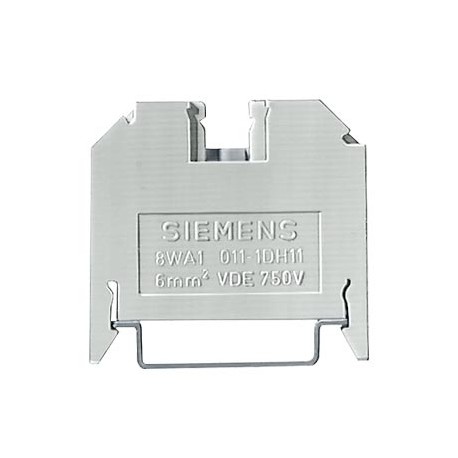 8WA1011-1BH23 - 8WA1011-1BH23 SIEMENS Through-type terminal thermoplast Screw terminal on both sides Single terminal, blue, ..