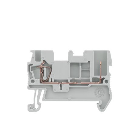 8WH5100-2KF00 - 8WH5100-2KF00 SIEMENS Hybrid through-type terminal, plug-in and spring-loaded connection, Cross-section 0.08..