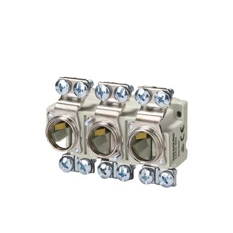 5SG5550 - 5SG5550 SIEMENS NEOZED, fuse base, D01, 3-pole, 16 A, Un AC: 400 V, Un DC: 250 V, without cover