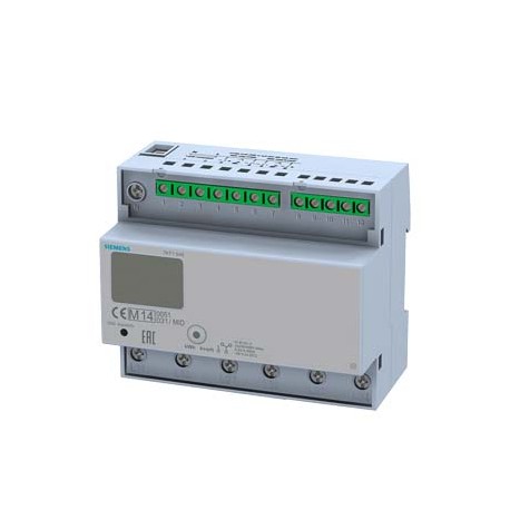7KT1548 - 7KT1548 SIEMENS E counter with LC display, 3-phase, 125 A, 2xS0, 2 tariffs, Direct connection calibrated acc..