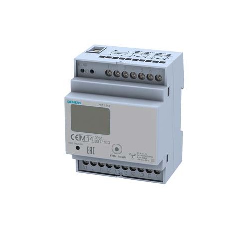 7KT1542 - 7KT1542 SIEMENS E counter with LC display, 3-phase, CT/5A, 2xS0, 2 tariffs, Transformer connection calibrate..