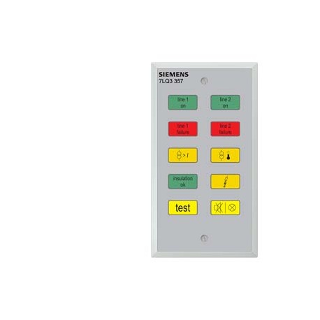 7LQ3357 - 7LQ3357 SIEMENS signaling and test panel for hospital switch modules 24V AC DC 50/60Hz, flush mnt.