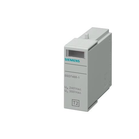 5SD7468-1 - 5SD7468-1 SIEMENS Plug-in part type 2 L-N Requirement class C, UC 350V 1-pole for surge arrester 5SD746.