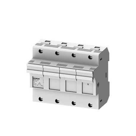 3NW7162 - 3NW7162 SIEMENS SENTRON, cylindrical fuse holder, 14x51 mm, 3P+N, In: 50 A, Un AC: 690 V, LED signal detector