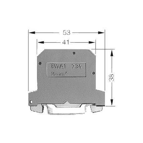 8WA1011-1PK00 - 8WA1011-1PK00 SIEMENS PEN terminal thermoplast PA6.6 Screw terminal on both sides green-yellow, 12mm, Size 16