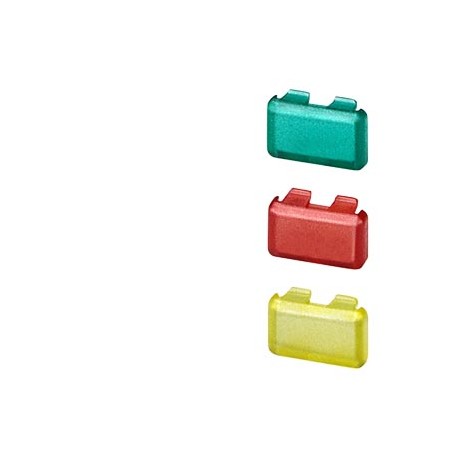 5TG8070 - 5TG8070 SIEMENS Cap set for button 5TE48 and indicator light 5TE59 Set with 1x each red+yellow+green /transp..