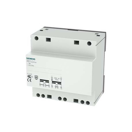 4AC3763-0 - 4AC3763-0 SIEMENS Safety transformer, 63VA Primary 230 V AC, 50Hz, secondary 2x12 V/24 V AC With PTC fuse, 5..