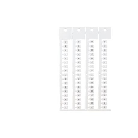 8WA8348-0AP - 8WA8348-0AP SIEMENS inscription label, front, with 14, vertical, terminal width: 5 mm, H: 7 mm, white
