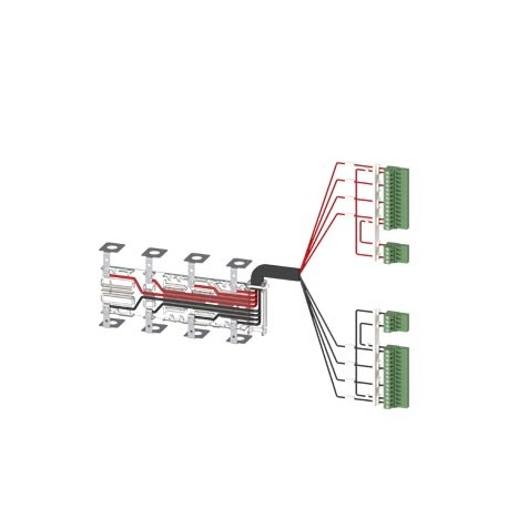 3KC9831-2 - 3KC9831-2 SIEMENS Accessory for 3KC8 Power supply cable for connection at the top 4-pole for 400 A contains ..