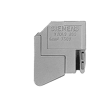 8WA9200 - 8WA9200 SIEMENS TERMINAL FOR MOUNTING RAIL MOLDED THERMOPLASTIC W. SCREW/PLUG CONNECTION