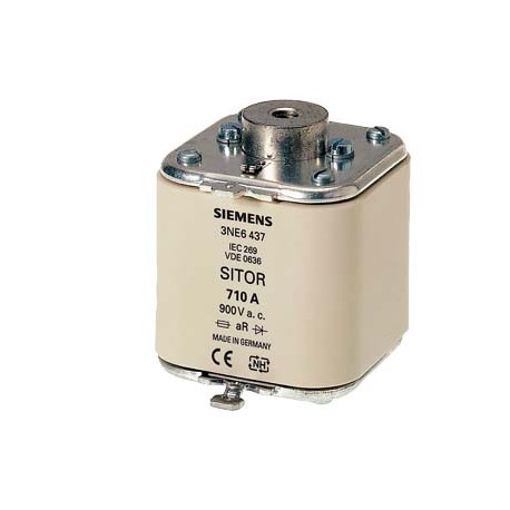 3NE6444 - 3NE6444 SIEMENS SITOR fuse link, with female thread on both sides, In: 900 A, aR, Un AC: 900 V, Un DC: 440 V..