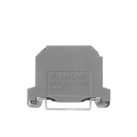 8WA1011-1PH11 - 8WA1011-1PH11 SIEMENS Through-type terminal thermoplast Screw terminal on both sides Single terminal, green-..
