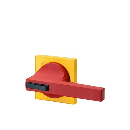 8UC7320-8BD - 8UC7320-8BD SIEMENS 8UC7 handle with masking frame handle red, masking frame yellow Spare part for 8UC7324-8..