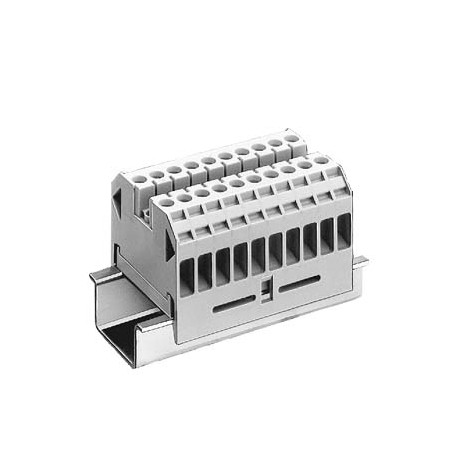 8WA1011-0DG22 - 8WA1011-0DG22 SIEMENS Through-type terminal thermoplast Screw terminal on both sides Terminal block 10-pole,..