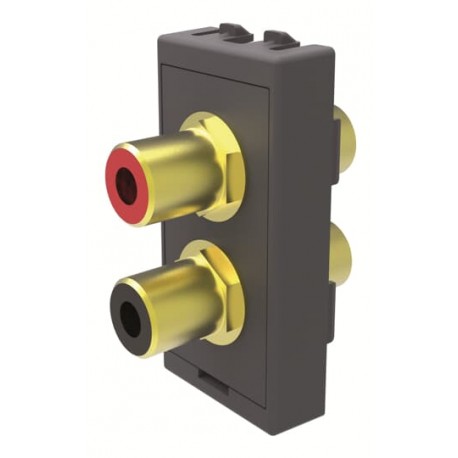 2CLA205540T1101 - 2CLA205540T1101 T2055.4 BL NIESSEN Connector 2 x RCA 1M BL