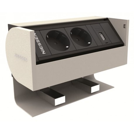 2CLA292201T1101 - 2CLA292201T1101 T2922.01 BL NIESSEN Connection Cover 90 ° 2BE+1USBC BL