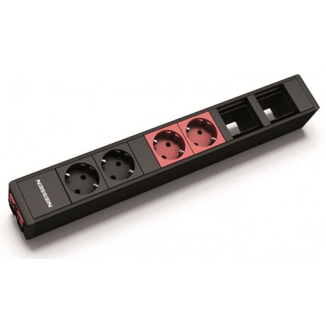 2CLA242800T1101 - 2CLA242800T1101 T2428 BL NIESSEN Conex. Superfic 2BEBL+2BERJ+2Hueco CR BL