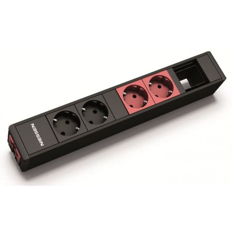 2CLA242600T1101 - 2CLA242600T1101 T2426 BL NIESSEN Conex. Superfic 2BEBL+2BERJ+1Hueco CR BL