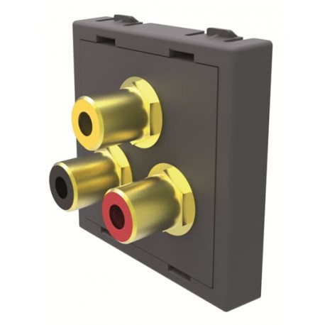 2CLA205550T1101 - 2CLA205550T1101 T2055.5 BL NIESSEN Connector 3 x RCA 1M BL