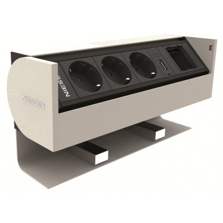 2CLA294301T1101 - 2CLA294301T1101 T2943.01 BL NIESSEN Connection Cover 90 ° 3BE+1H+1USBC BL