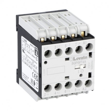 11BGP09T4A12060 - 11BGP09T4A12060 LOVATO FOUR-POLE CONTACTOR, AC COIL 60HZ, 120VAC, REAR PCB SOLDER PIN