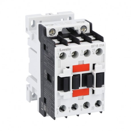 BF1801A12060 - BF1801A12060 LOVATO THREE-POLE CONTACTOR, IEC OPERATING CURRENT IE (AC3) 18A, AC COIL 60HZ, 120VAC, 1NC AUXI..