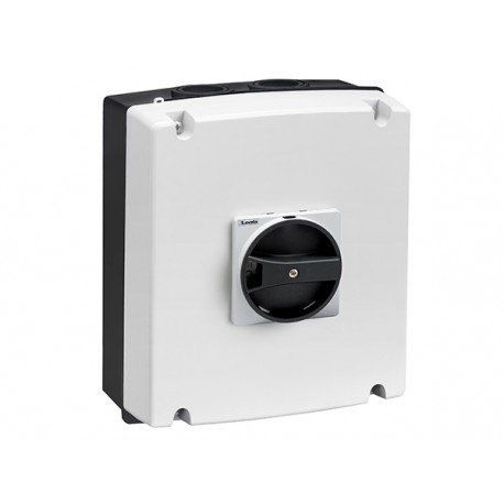 GAZ2BUL - GAZ2BUL LOVATO EMPTY NON-METALLIC ENCLOSURE UL/CSA TYPE 4/4X, FOR SWITCH DISCONNECTORS. WITH ROTATING BLACK ..