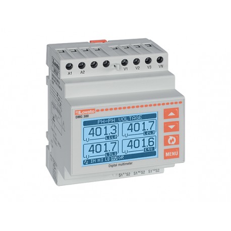 DMG300L01 - DMG300L01 LOVATO MODULAR LCD MULTIMETER, EXPANDABLE, GRAPHIC 128X80 PIXEL LCD, HARMONIC ANALYSIS, AUXILIARY ..