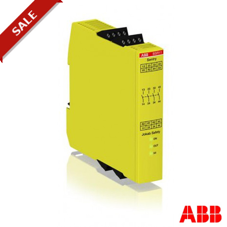 2TLA010040R0200 - 2TLA010040R0200 ABB Safety/Expansion relay Sentry BSR11 24VDC - 4 NO - No Time Delay