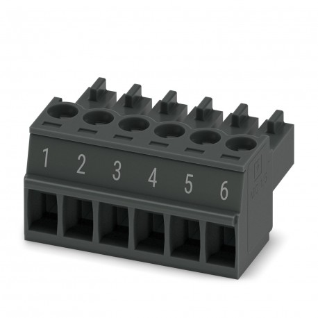MC 1,5/ 6-ST-3,5 BK BDWH:1-6 - MC 1,5/ 6-ST-3,5 BK BDWH:1-6 1705770 PHOENIX CONTACT Plug-in part, rated current: 8 A, number of poles: 6, p..